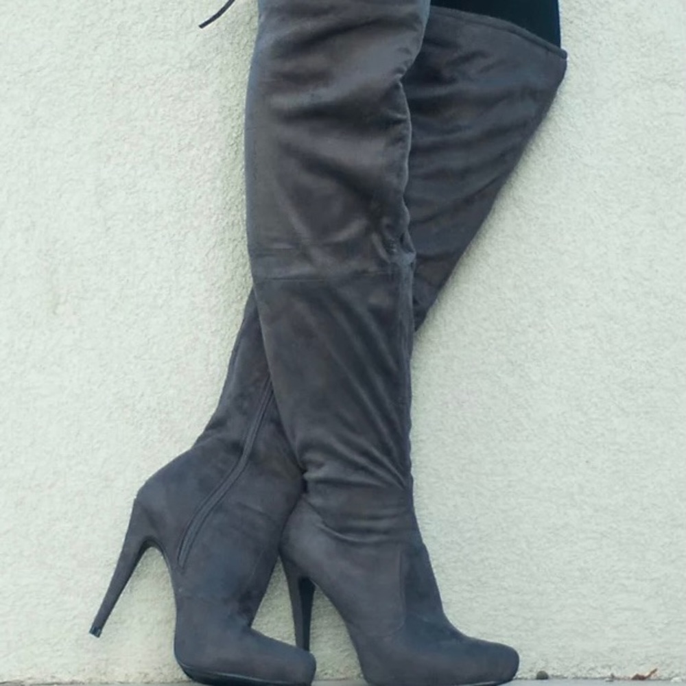 Journee Collection Over-the-Knee High-Heeled Boots